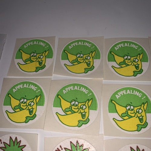 Vintage Trend Scratch & Sniff Stinky Stickers 10 Pineapple & 10 Banana 1982 - Picture 2 of 6