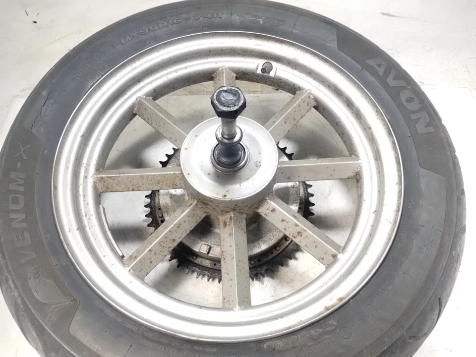 Harley Sportster Ironhead XLCH 1975 llanta trasera recta (sin neumático) Foto 2 de 4