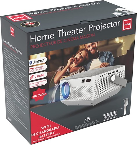 RCA 720p Bluetooth Built-in Battery Home Theater Projector (RPJ402) - NEW™ - Picture 4 of 8