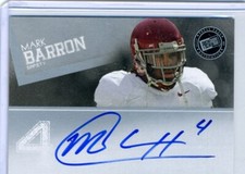 Mark Barron 2012 Press Pass Certified Authentic Autograph Auto Card PPS-MB