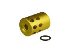 Ruger .22LR Mark IV 22/45 Lite Muzzle Brake Compensator 1/2x28 TPI 1" Diameter