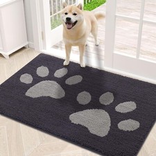 30x20 Inch Dog Paw Door Mats Absorbent Dirt Trapper Mud Mat for Front Door