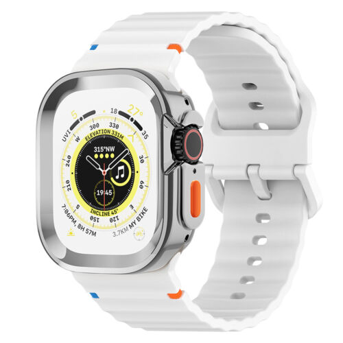 Pour Apple Watch Ultra 49mm Série 10 9 8 7 6 SE Bracelet TPU Bumper Case Cover - Photo 13 sur 20