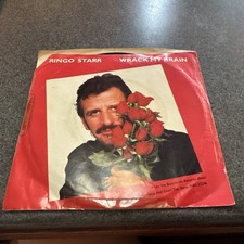 Ringo Starr: Wrack My Brain / Drumming Is My Madness 45 with Picture Sleeve