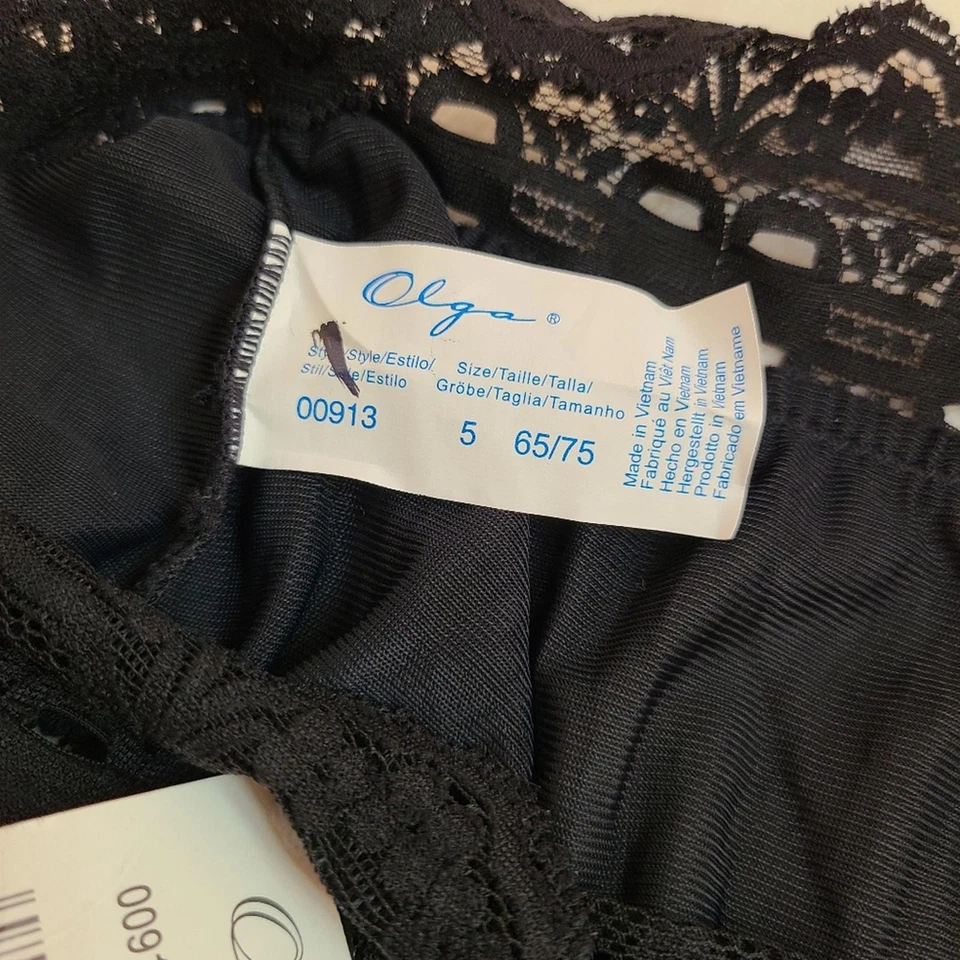 Nuevo De Colección Olga Secret Abrazo Nylon Sedoso Medio Pantalón Calzoncillo Panty Talla Pequeña Negro Foto 4 de 4