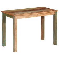  Dining Table Multicolour Solid reclaimed wood 43.3x21.7x29.9 in