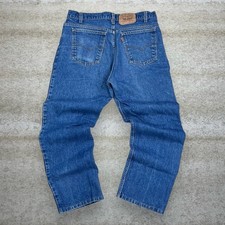 Vintage 90s Orange Tab Levis Jeans 509 36x30 Straight Medium Wash Made in USA