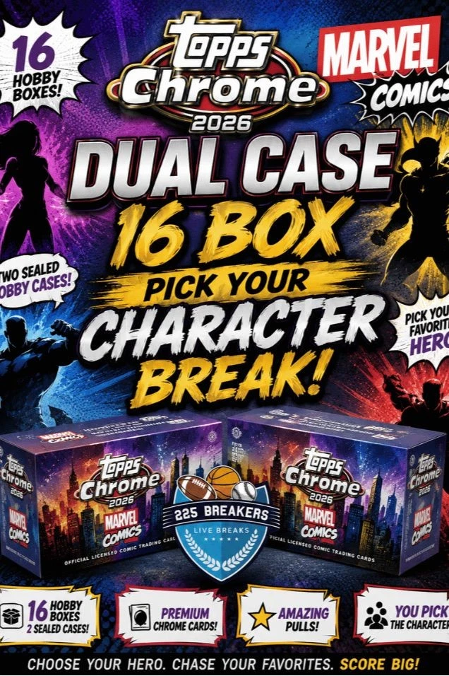 TOPPS CHROME MARVEL COMICS DUAL CASE BREAK!