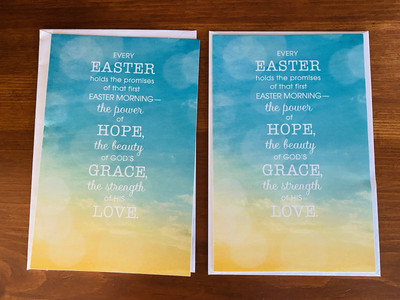 2 Easter American Greeting Cards, Easter Greeting Card, New
