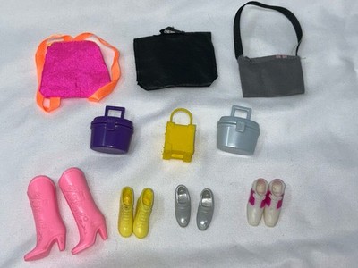 1990's Mattel BARBIE Fashionista Shoes Heels Boots Purse Backpack Briefcase LOT