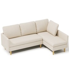 Ecksofa mit Schlaffunktion，Couch 3-Sitzer，Modulares Schlafsofa für Wohnzimmer