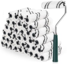 Microfiber Paint Roller 4 Inch, Small Paint Roller Covers 3/8-Inch Nap, 40 Pack