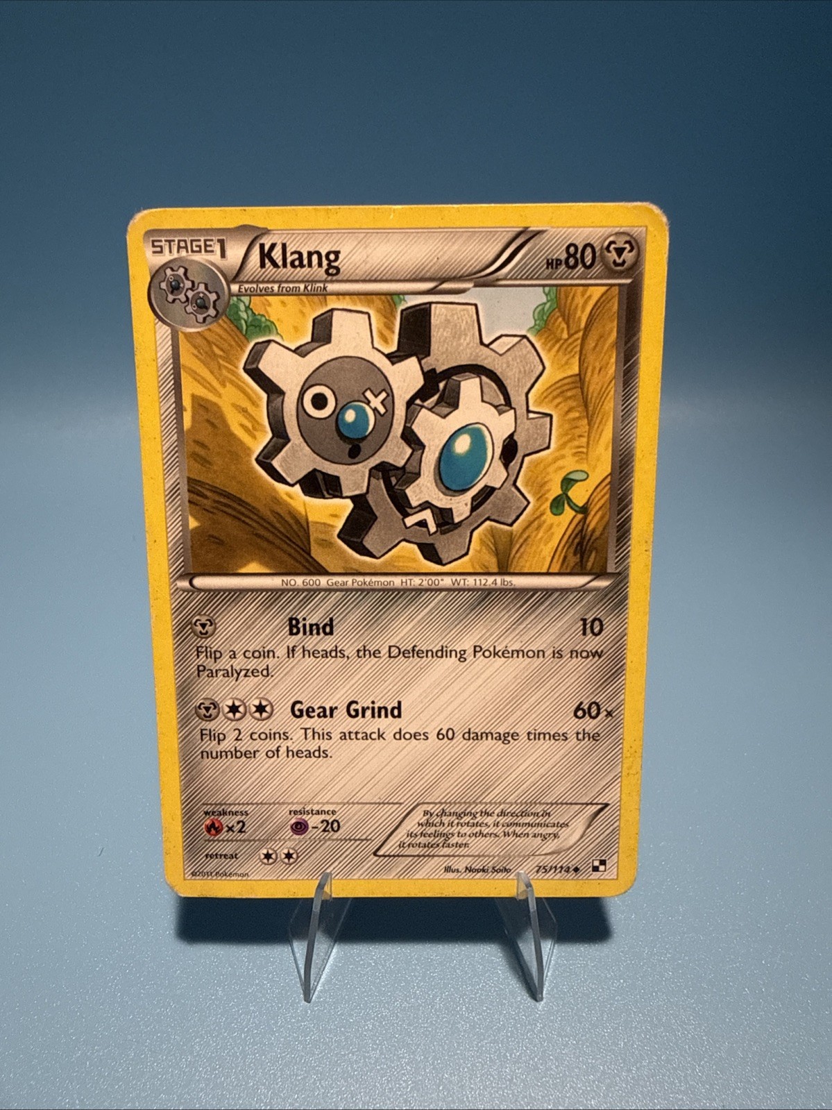 Klang 75/114 Black & White Base Uncommon Pokemon Card