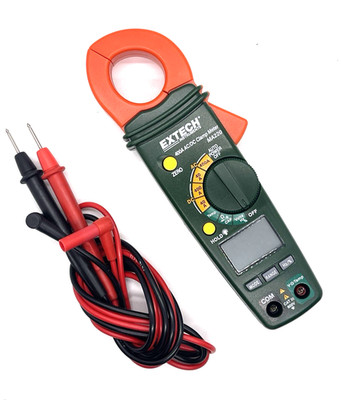 EXTECH MA220 AC/DC Clamp Meter 400A 600V Auto Range w/ Fluke TL75 Leads & Case