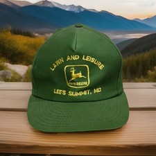 Vintage John Deere Tractors Lee’s Summit Missouri Lawn Mowing Green Baseball Cap