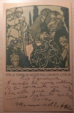 Franchigia Posta Militare 89 illustrata Attilio Mussino viaggiata 1918 x Firenze