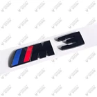 M3 Sport Rear Badge - GLOSS BLACK - Car Boot Emblem for BMW 3 Series