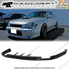 For 02-03 Subaru Impreza Wrx Sedan P-d Style Front Bumper Lip Spoiler Pu