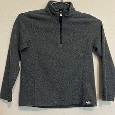 REI Fleece Kids Pullover Gray Size 6-7