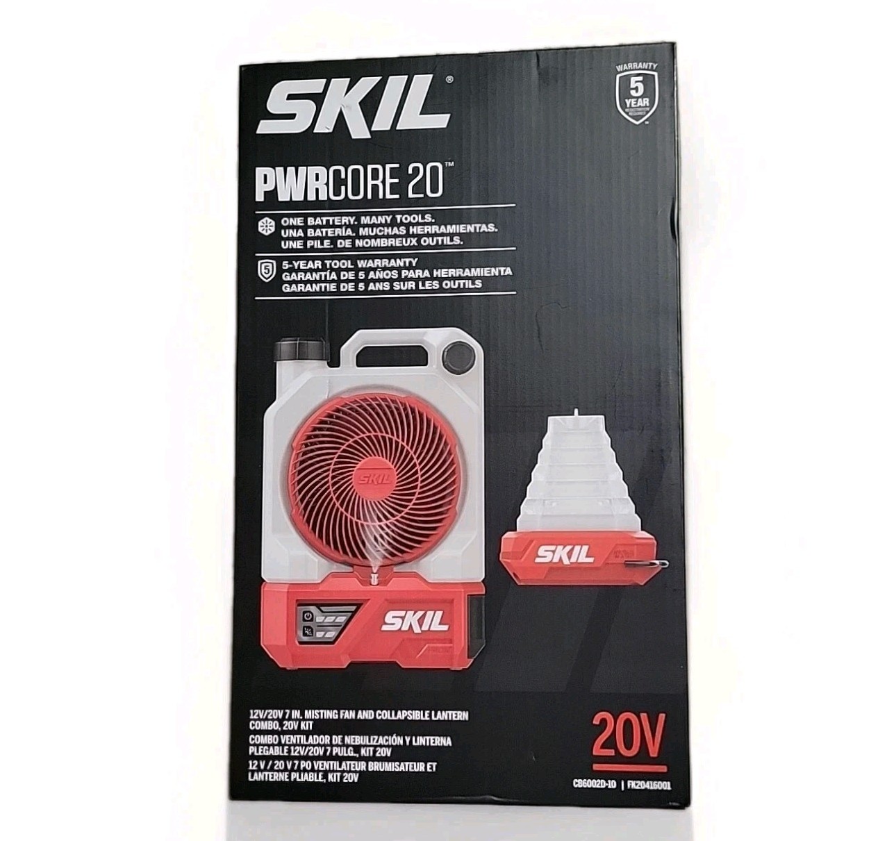 Skil 20V 7 In. Misting Fan And Collapsible Lantern Combo