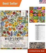 Bulk 1-Ounce Pollinator Seed Mix - 20 Colorful Flower Varieties to Save Bees 287.84 per gallon