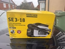 Karcher SE 3-18 18v Cordless Carpet & Upholstery Spot Cleaner White No Batteries