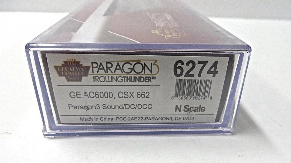 N Gauge Broadway Limited 6274 CSX AC5000 Diesel Cab 662 DCC/DC Paragon III Sound - Image 2 of 4