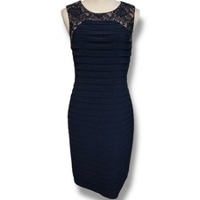 Adrianna Papell Navy Dress Size 10
