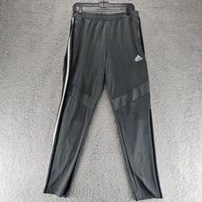 Adidas Womens Track Pants Size L Gray Zip Pockets/Ankles 4795 No Drawstring 