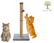 Tall Large Cat Scratching Post 73CM Strong Sisal Pole Teaser Ball Mouse Catnip