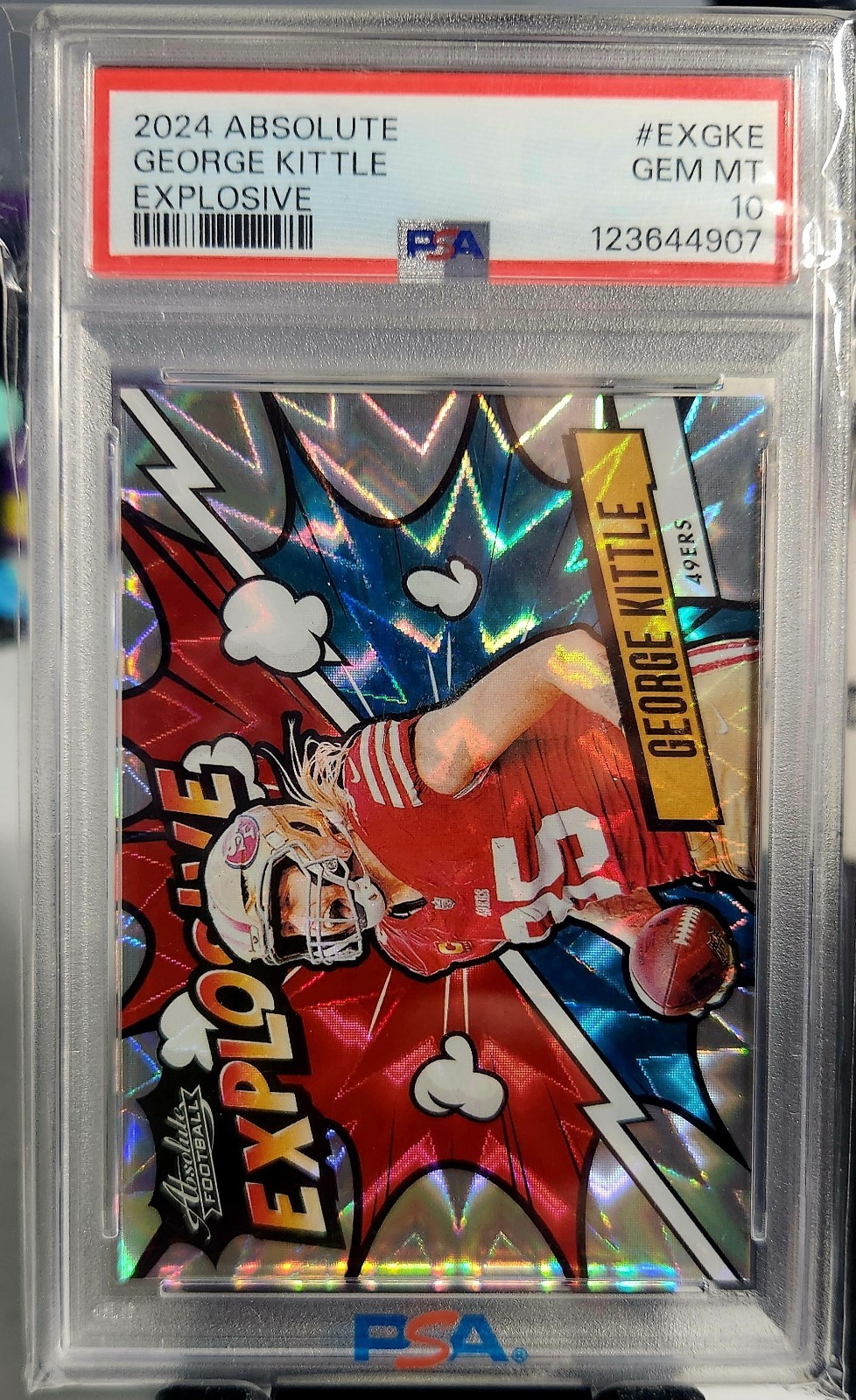 2024 Absolute George Kittle Explosive #36 PSA 10