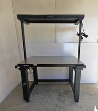 tested NEWPORT 36x48 VISION ISOSTATION OPTICAL TABLE PNEUMATIC ISOLATION WHEELS
