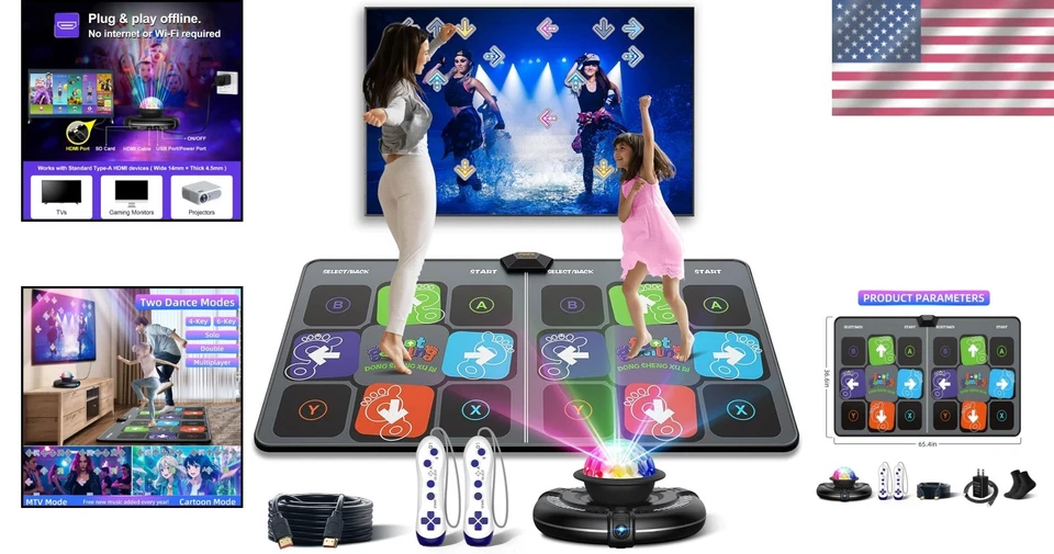 Musical Electronic Dance Pad - Safe & Fun Workout for Parties & Celebrations - Image 2 of 4