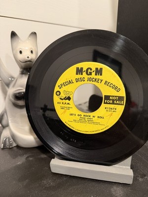 FRANK SANDY LET'S GO ROCK N'' ROLL/MIDNIGHT STOMP MGM promo hear 45 7 12678
