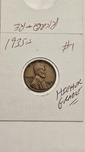 wheat penny 1935S LINCOLN CENT 1935-S HIGH GRADE XF/AU DETAILS LOT #1