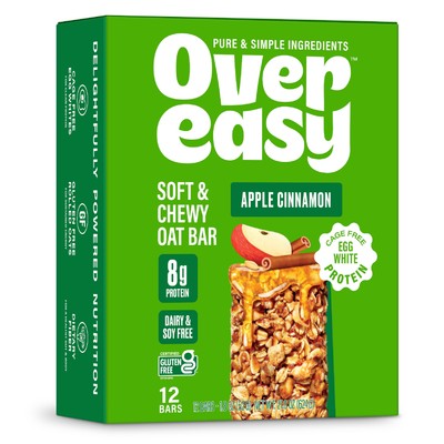 Over Easy Breakfast Bars Healthy Snack Meal Replacement Variety 12 Count
