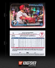 Kyle Schwarber 2024 Topps Chrome Logofractor Refractor #71 Philadelphia Phillies