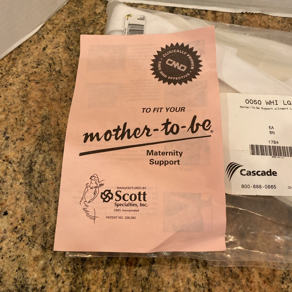 Scott madre para ser blanco moldeado soporte espalda baja abrigo talla grande Foto 2 de 4