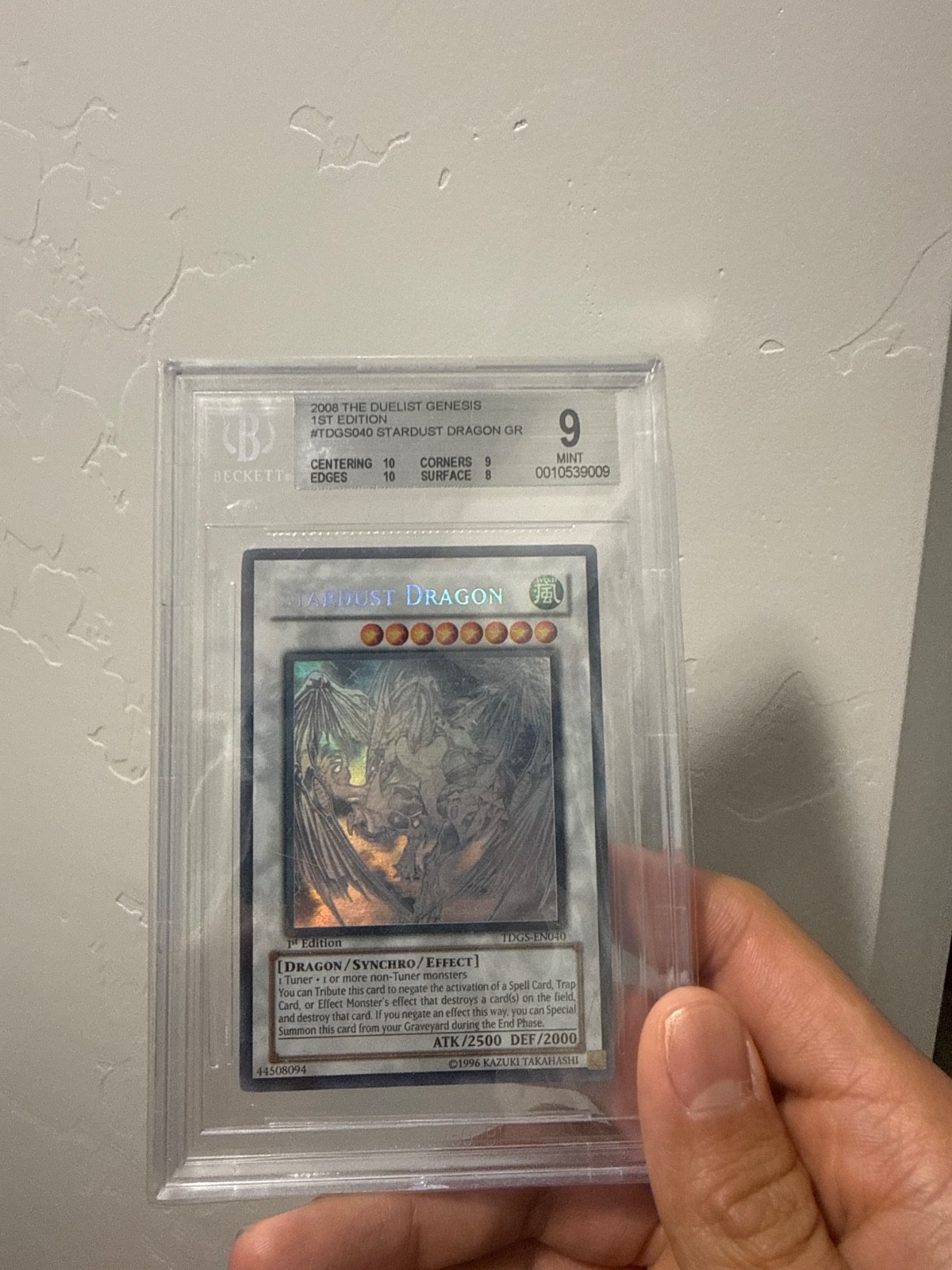 Stardust Dragon Ghost Rare 1st edition BGS 9