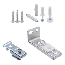 Complete Bi-Fold Door Hardware Kit with Top Bottom Pivots and Roller Guide