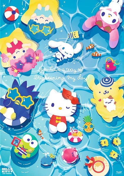 Puzzle (1000 T.) Hello Kitty | In Sommerstimmung (Trefl Puzzle) Neu/Ovp-image