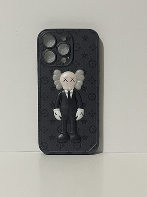 KAWS iPhone 13 Pro Case Black Brand New Hype-beast Monogram Design