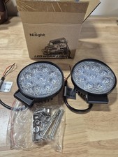4.5 Round Led Off Road Lights Pods For Jeep Truck Roof Fog 27w Bumper 3000 Lm 4.5 Round Led Off Road Lights Pods For Jeep Truck Roof Fog 27w Bumper 3000 Lm