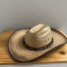 Resistol Jason Aldean Palm Leaf Cowboy Hat Amarillo Sky, Size 7 Western Rodeo