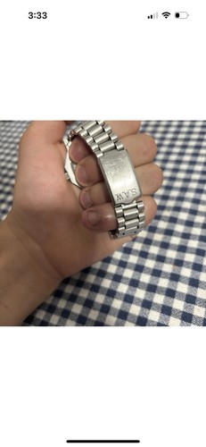 VINTAGE RARE STEEL DIVER 100M MEN'S SWISS QUARTZ 40mmWATCH "SWISS ARMY" 1789 - Picture 6 of 7