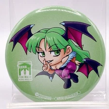Morrigan Aensland Manga Museum Capcom vs Osamu Tezuka Button Badge Japan F/S