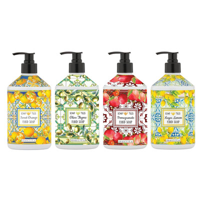 Soap Tiles Hand Soap | Home and Body Company | 21.5 Fl Oz Bottles | 4 Pack | Swe