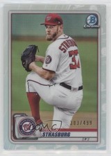 2020 Bowman Chrome Refractor 303/499 Stephen Strasburg #29 0ms5