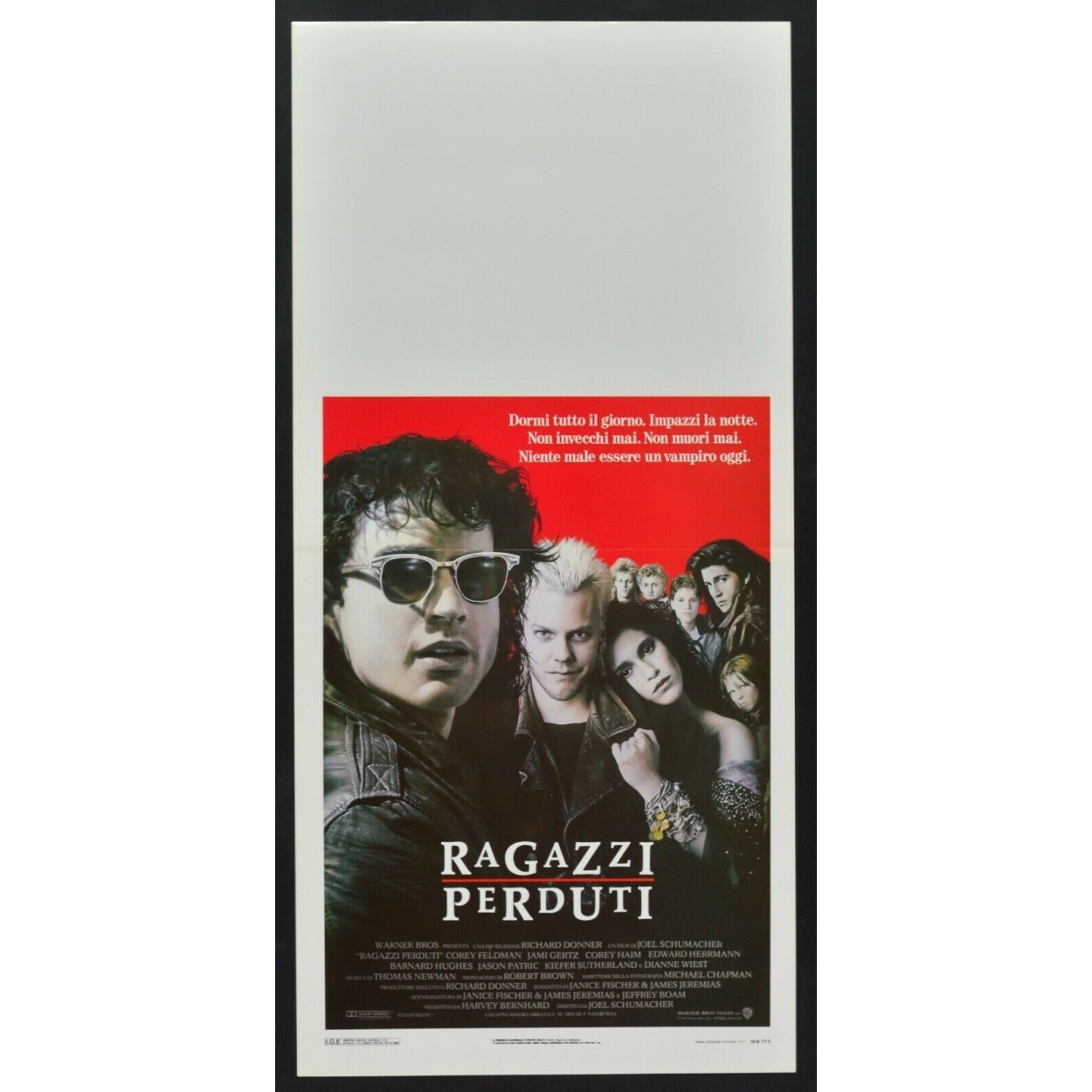 Locandina originale film Ragazzi perduti (1987) - Regia di Joel Schumacher