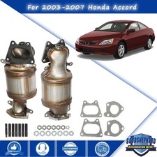For 2003-2007 Honda Accord Ex Lx Se 3.0l V6 Catalytic Converter Bank 12 Lh Rh